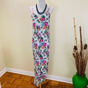 3/$35 Romeo & Juliet Jumpsuit Ivory Floral Print NWT